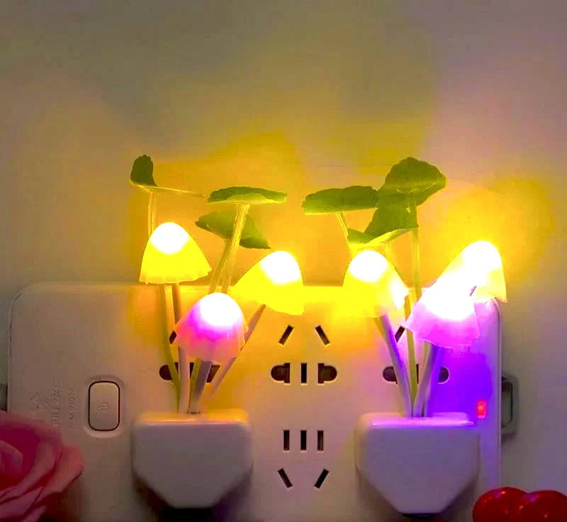 Mushroom Night LED Lamp Pack of 2